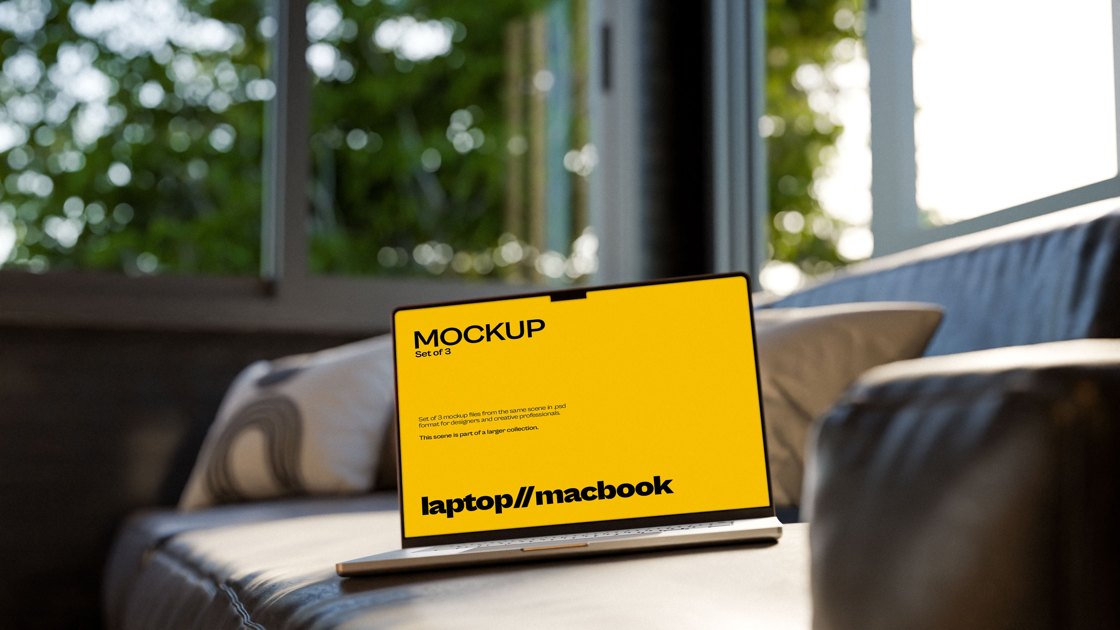 MacBook Screen Mockup Bundle – Starbound Collection (3 PSD)
