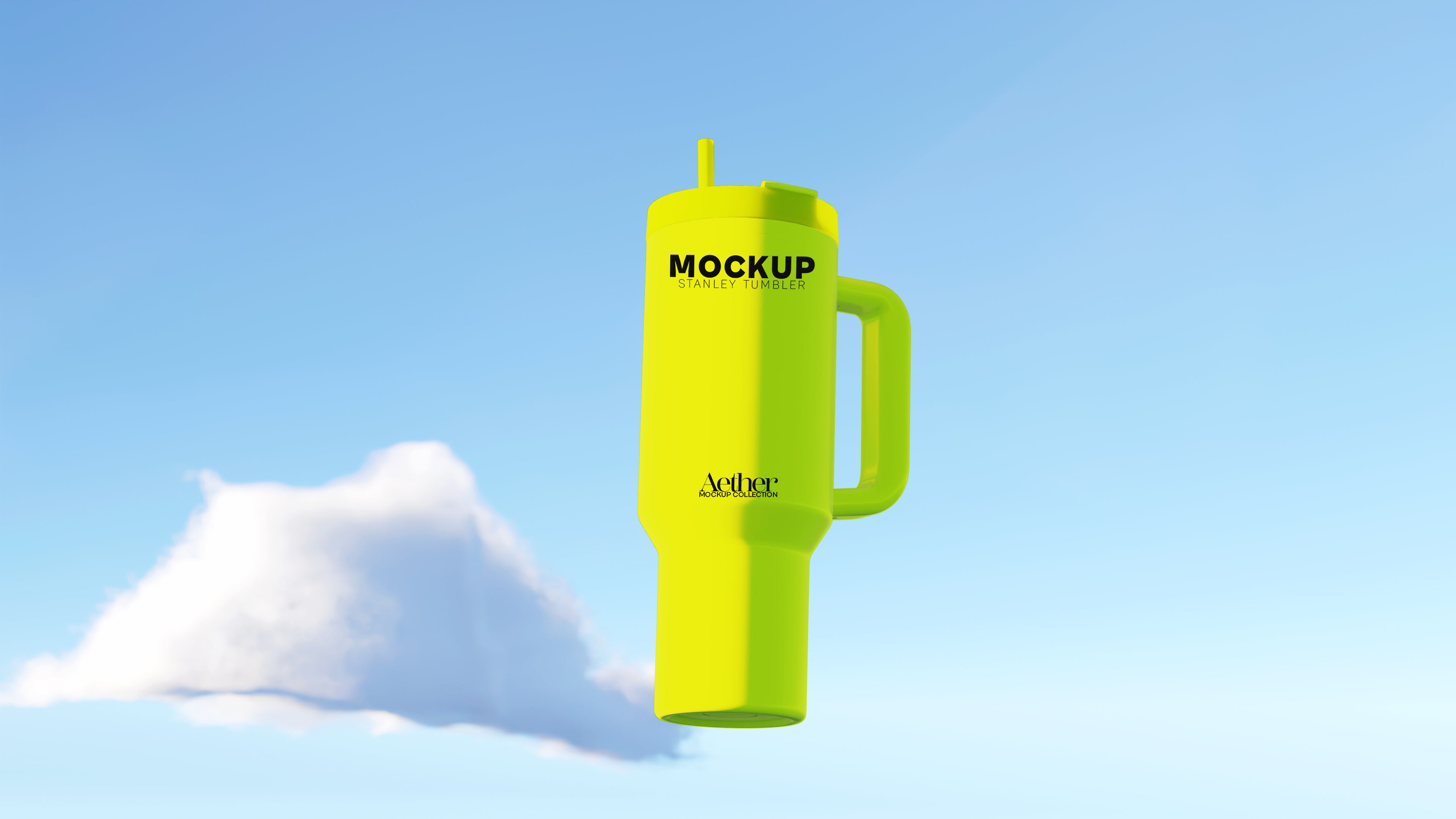 Large Handle Tumbler Mockup Bundle – Aether Collection (3 PSD)