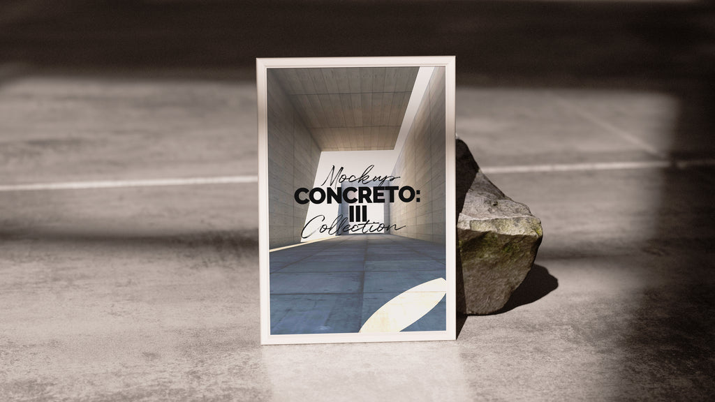 Framed Artwork Mockup | Concreto 3