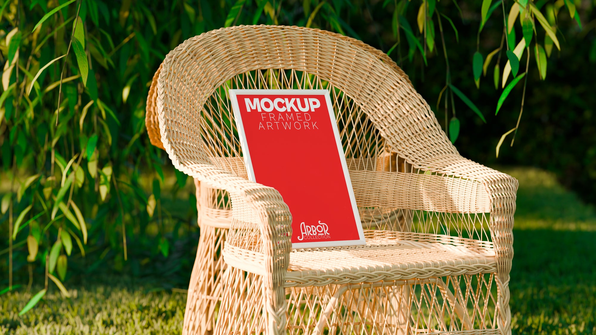 Framed Artwork Mockup Bundle – Arbor Collection (4 PSD)