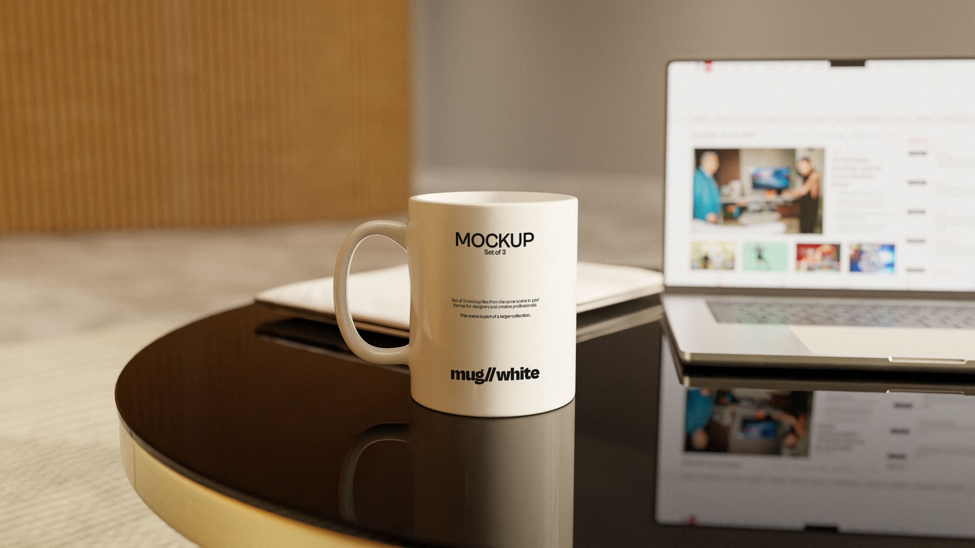 White Coffee Mug Mockup Bundle – Halcyon Collection (3 PSD)