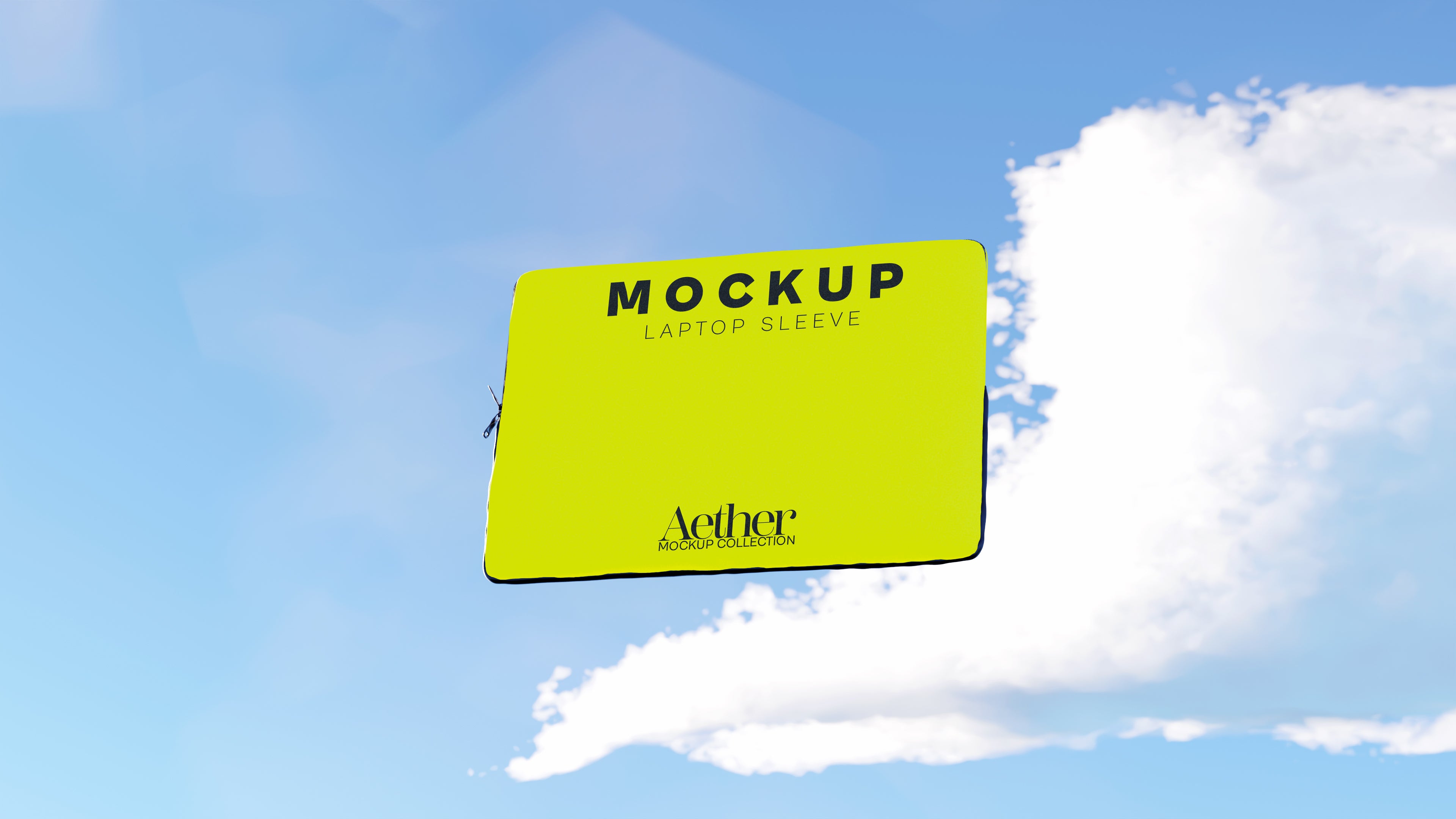 Laptop Sleeve Mockup Bundle – Aether Collection (3 PSD)