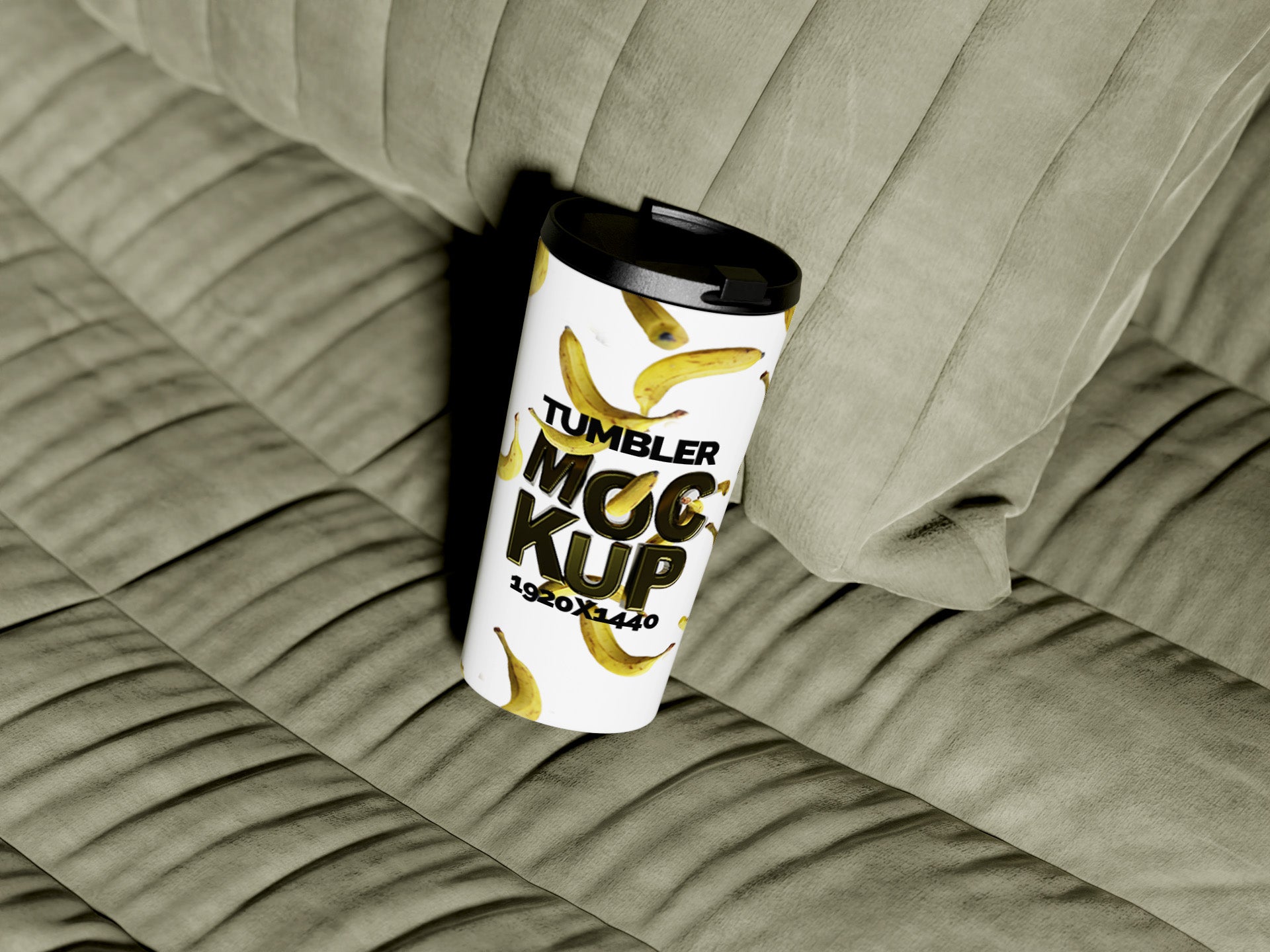 Cone Shaped White Sublimation Tumbler Mockup Bundle – 6 PSDs on Sofa | Crest Collection