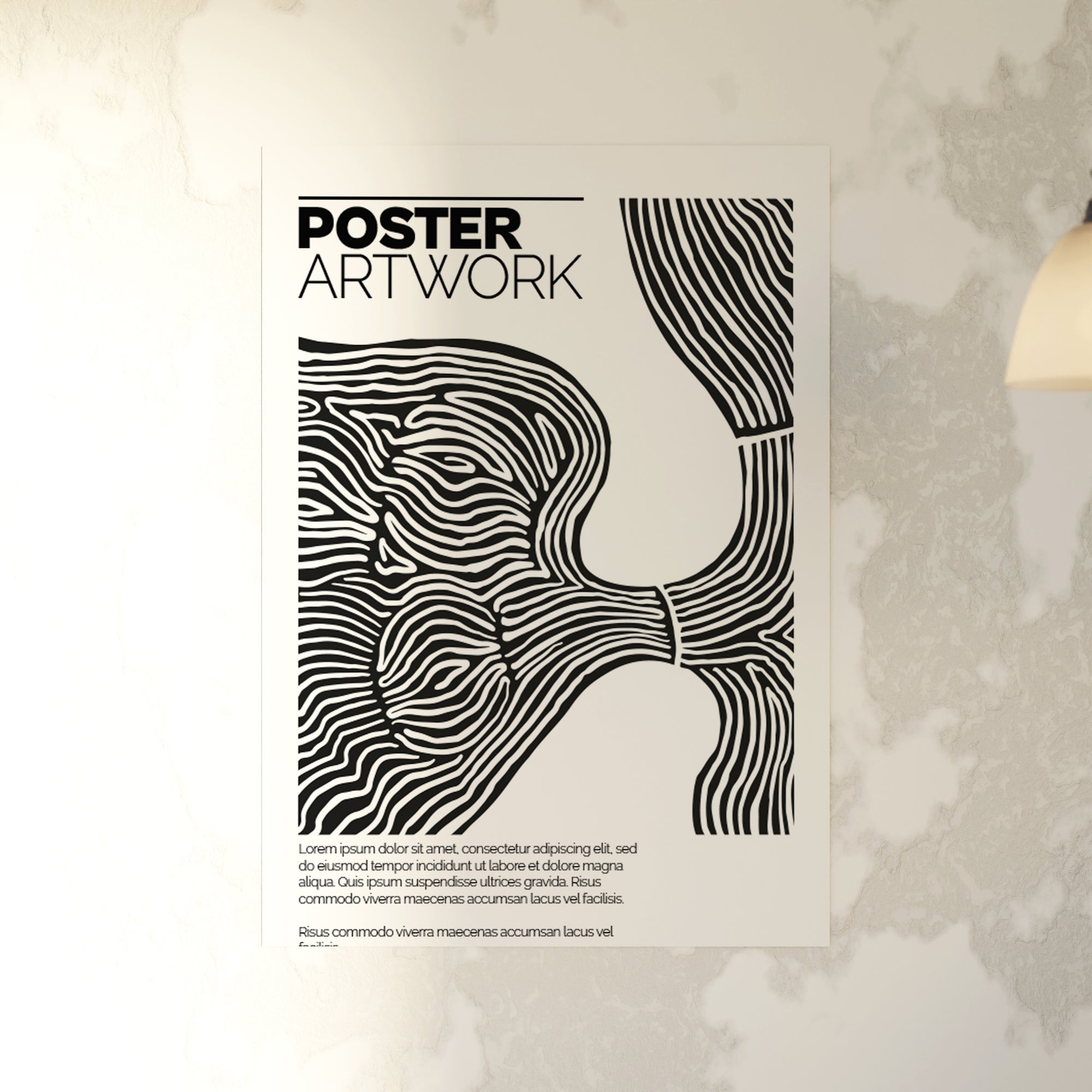 Luxury Poster Mockup Bundle – 4 Minimal PSDs with Stylish Sofa & Contemporary Wall