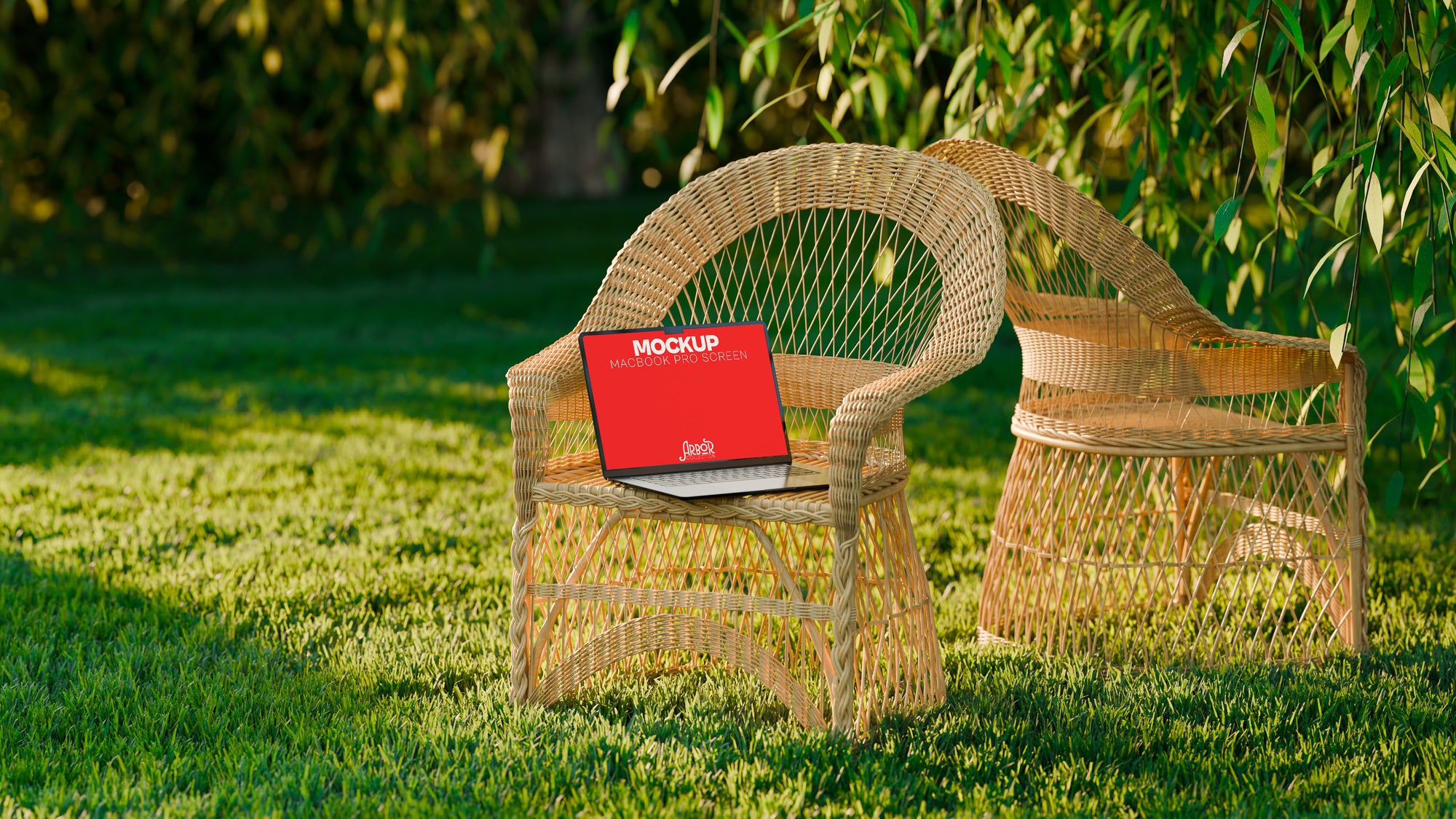 MacBook Screen Mockup Bundle – Arbor Collection (4 PSD)