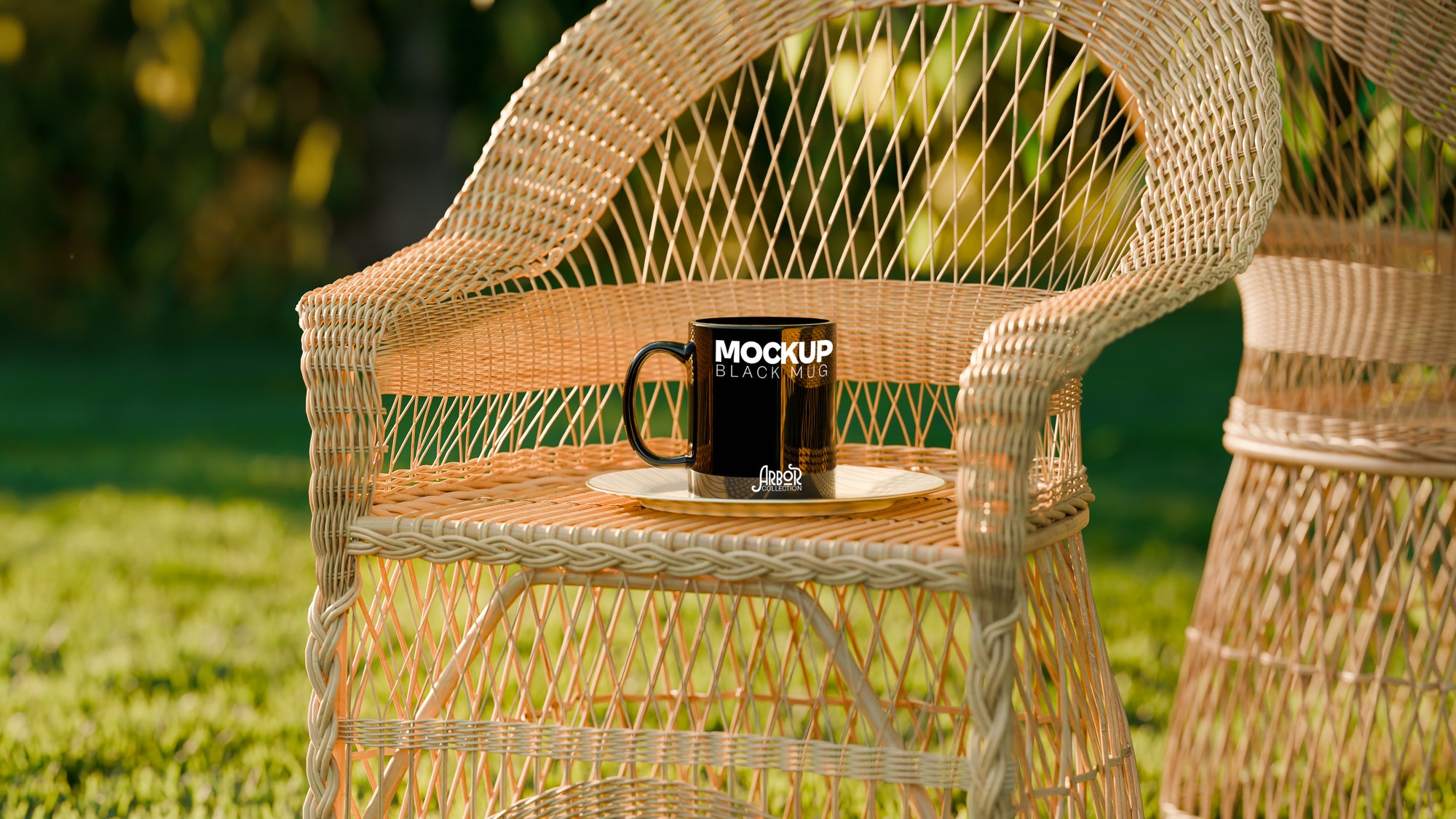 Black Coffee Mug Mockup Bundle – Arbor Collection (4 PSD)