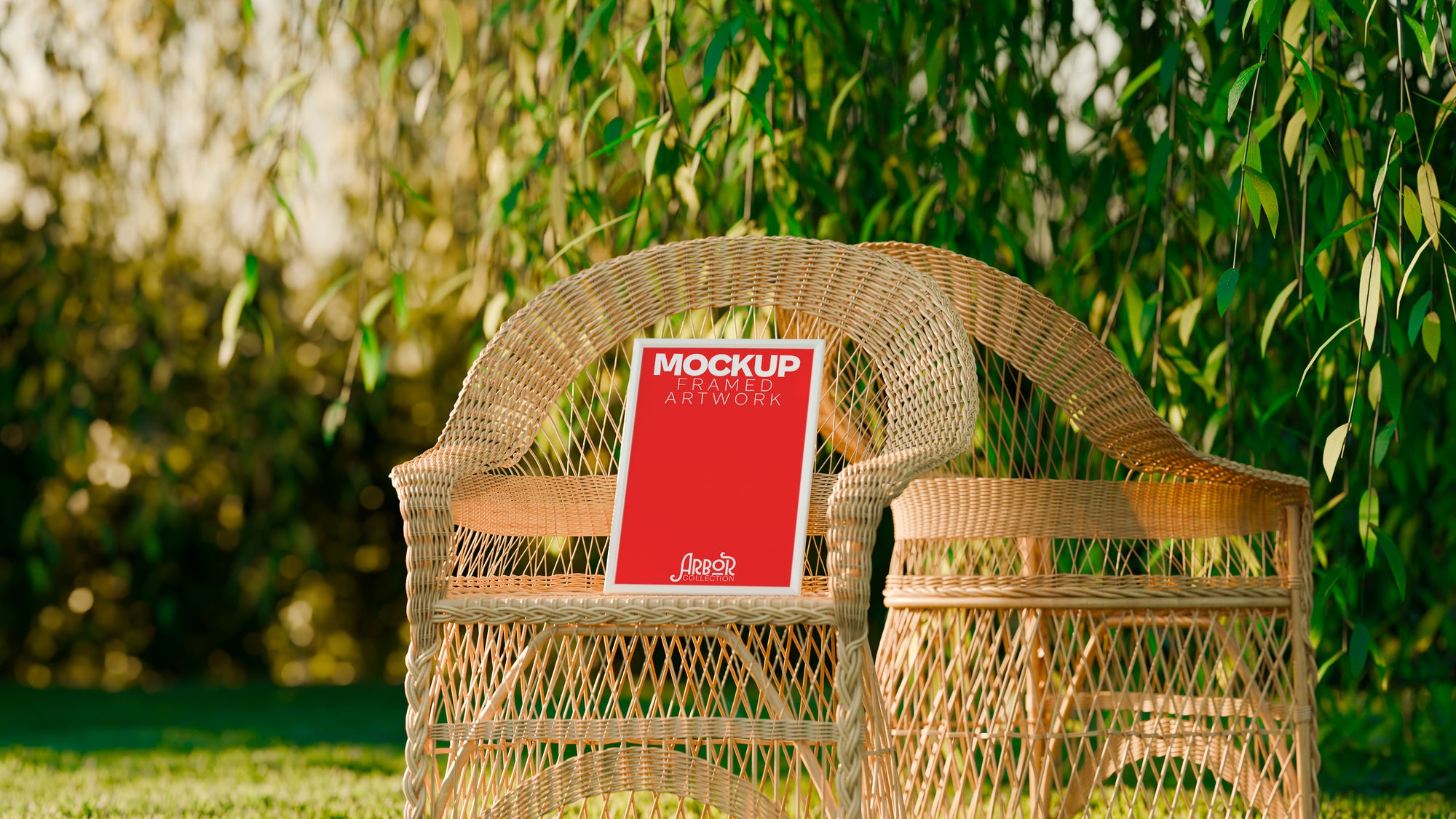 Framed Artwork Mockup Bundle – Arbor Collection (4 PSD)