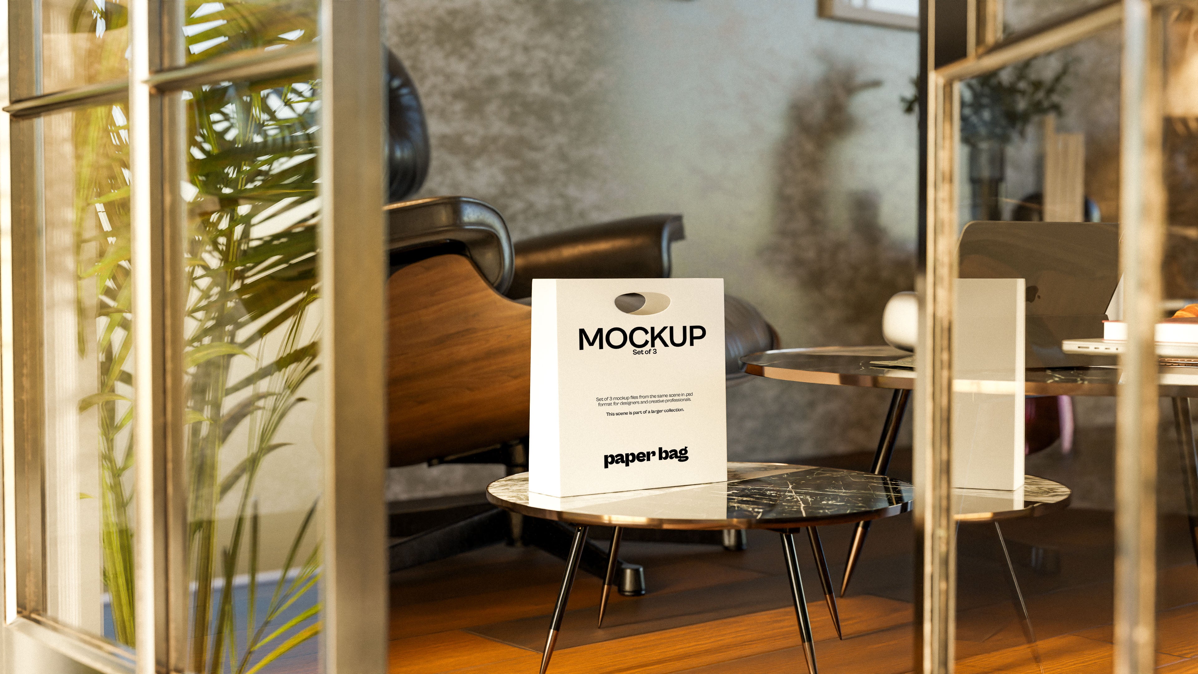 White Paper Bag Mockup Bundle – Polo Collection (3 PSD)