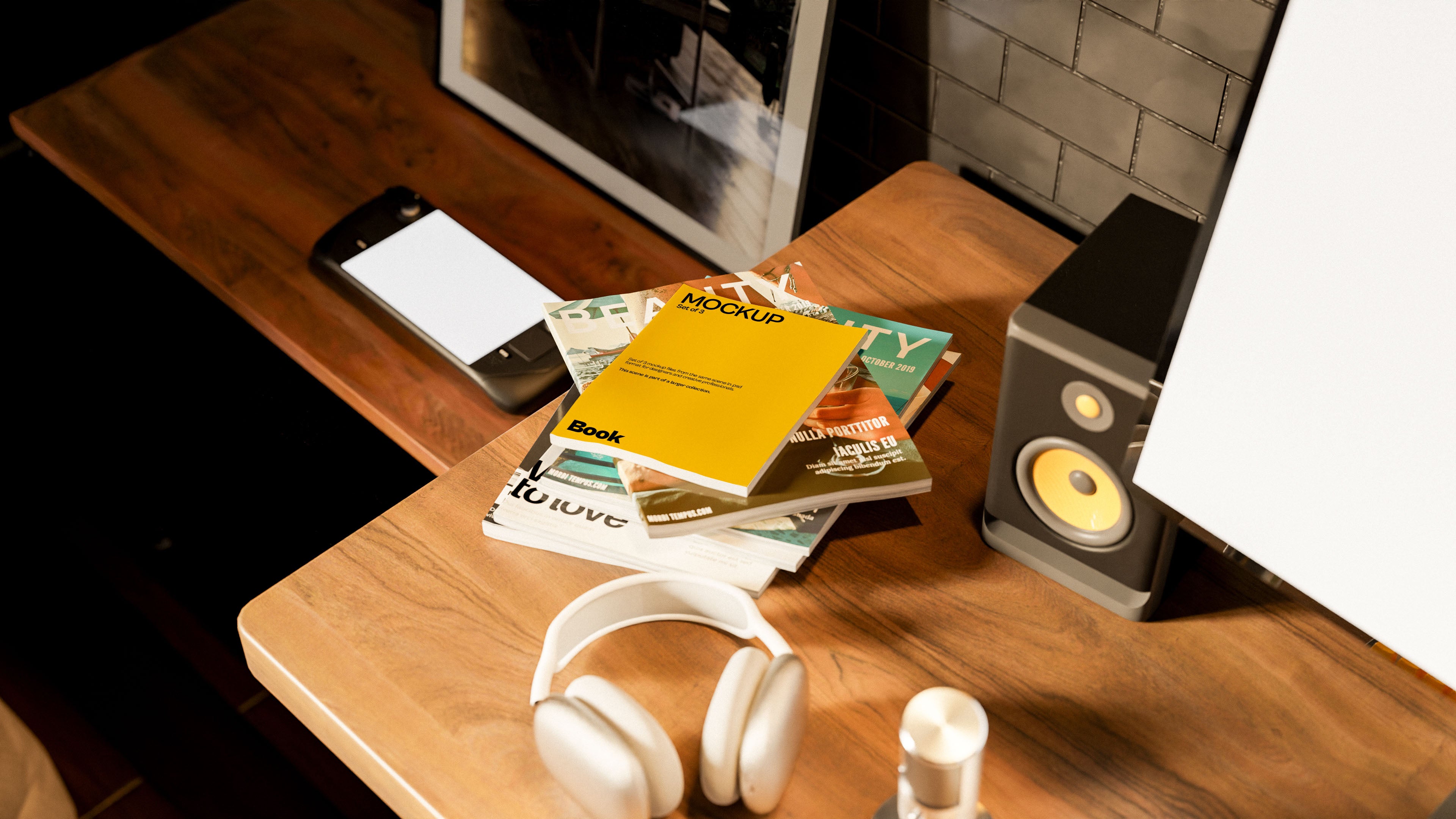 Magazine Mockup Bundle – Starbound Collection (3 PSD)