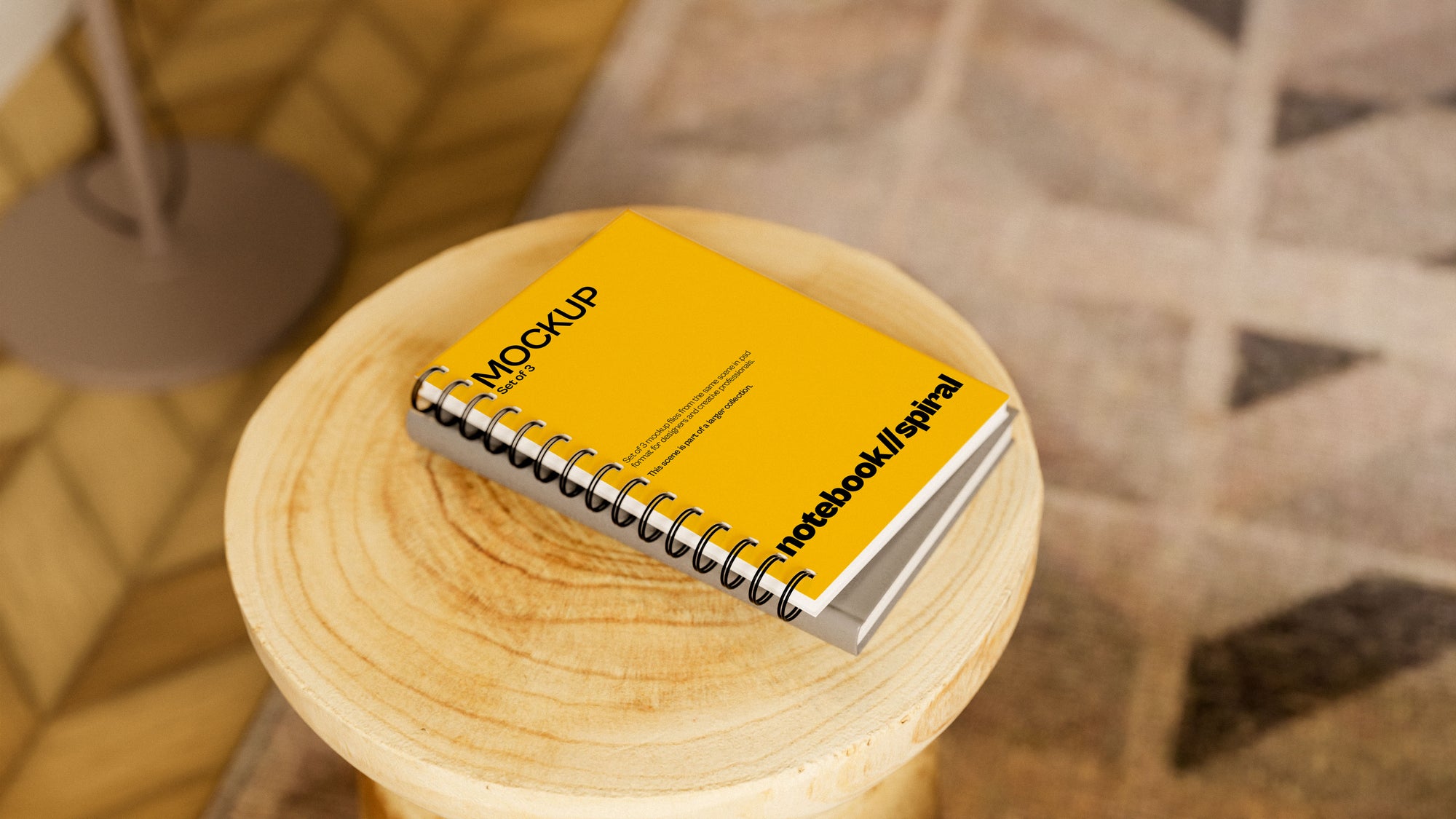 Spiral Notebook Mockup Bundle – Verdant Collection (3 PSD)
