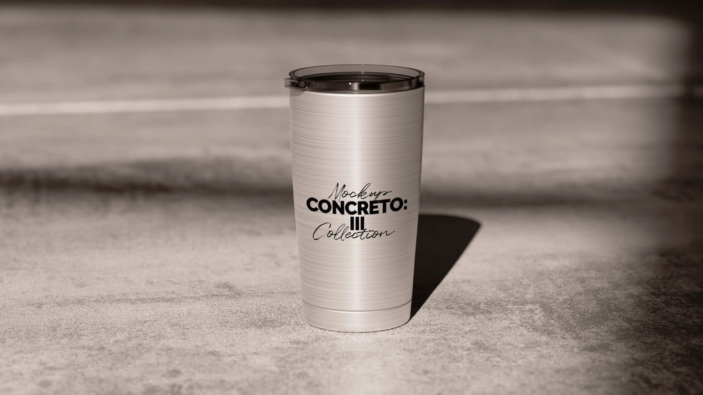 Silver Cone Tumbler Mockup | Concreto 3