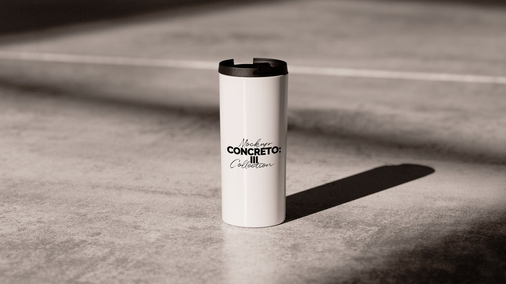 White Straight Tumbler Mockup | Concreto 3