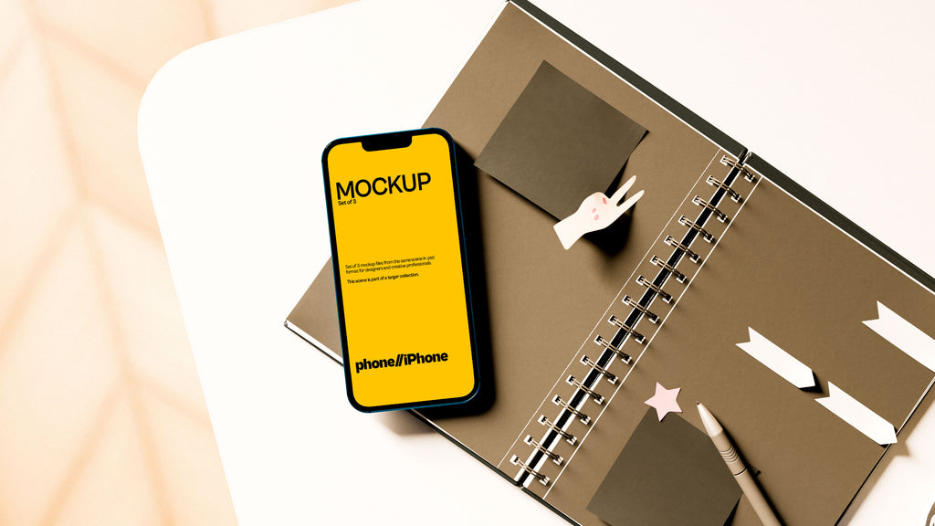 iPhone Screen Mockup Bundle – 3 PSDs in Relaxed Coastal Scene | Waves and Wheels Collection
